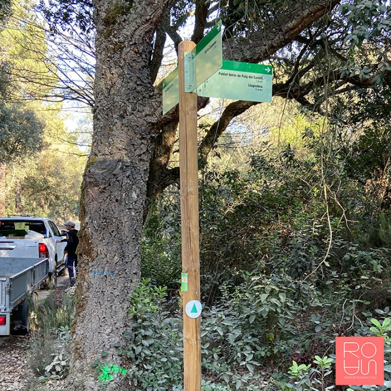 Banderoles de senyalització espais naturals protegits